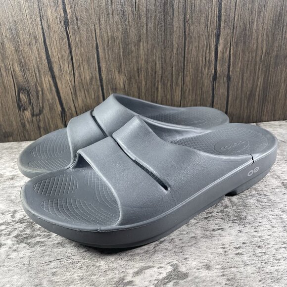 OOFOS OOahh Sport Flex Slides Recovery Sandals Gray Mens Sz 10 main image 7